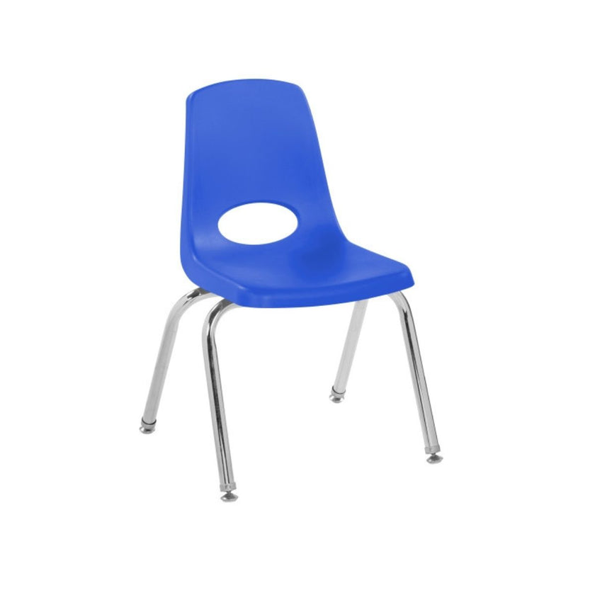 Stack Chair with Swivel Glides, Single - Blue