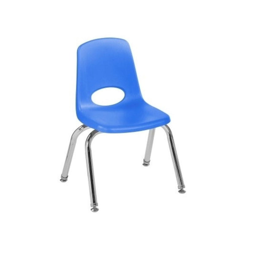 Stack Chair with Swivel Glides, Single - Blue