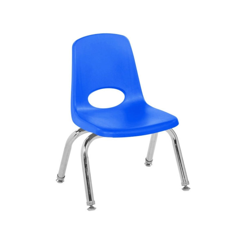 Stack Chair with Swivel Glides, Single - Blue
