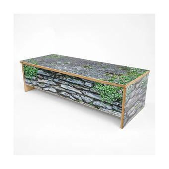 Stone Wall Bench
