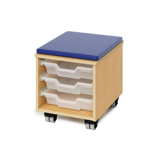 Teachers Rolling Stool With Trays