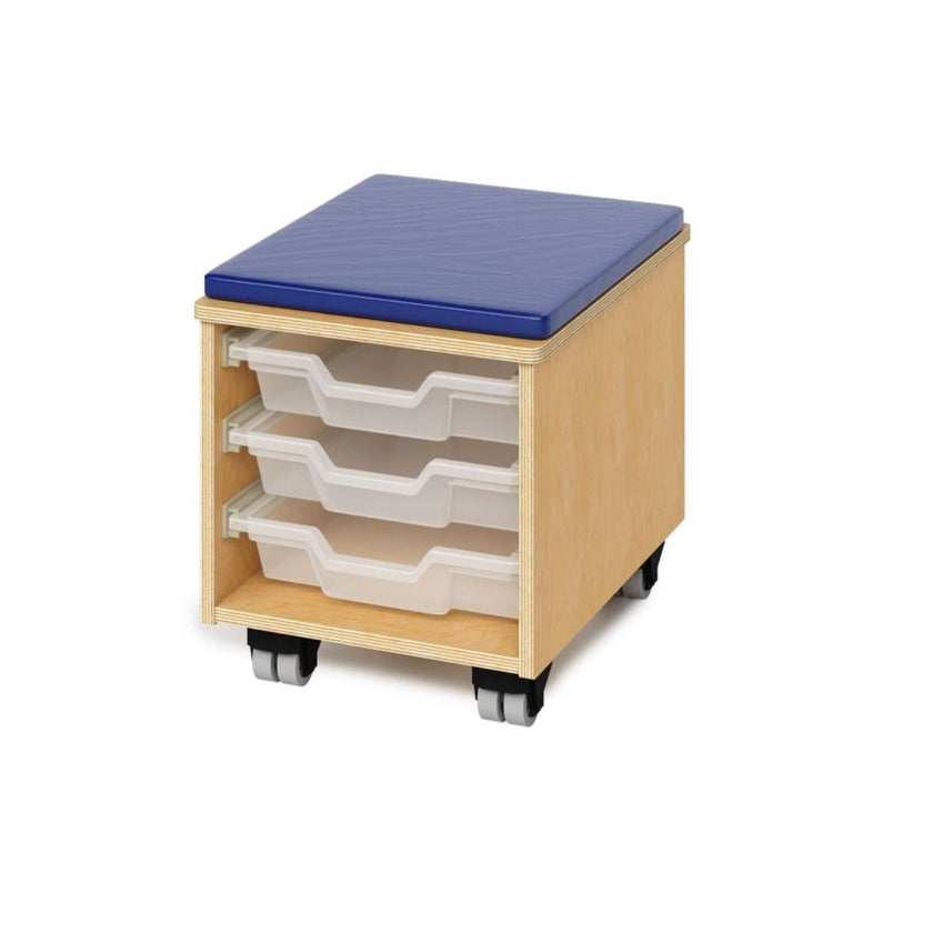 Teachers Rolling Stool With Trays