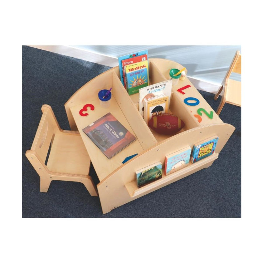 Two Student Adjustable Library Desk