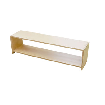 Two Tier Infant & Toddler Shelf w/o Back - Rubberwood