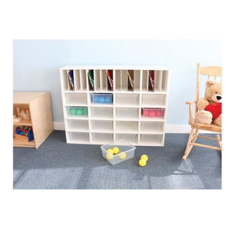 Whitney White Cubby Organizer Cabinet