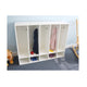 Whitney White Five Section Coat Locker