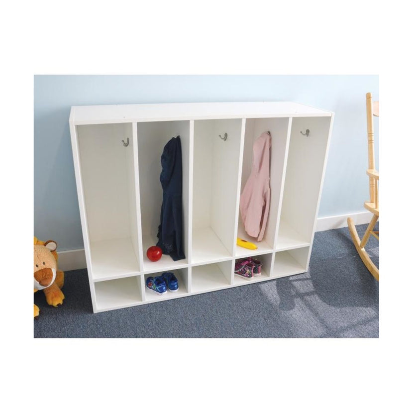 Whitney White Five Section Coat Locker