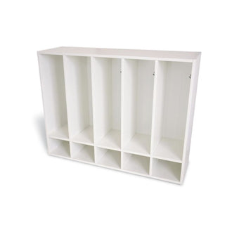 Whitney White Five Section Coat Locker