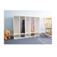 Whitney White Five Section Coat Locker