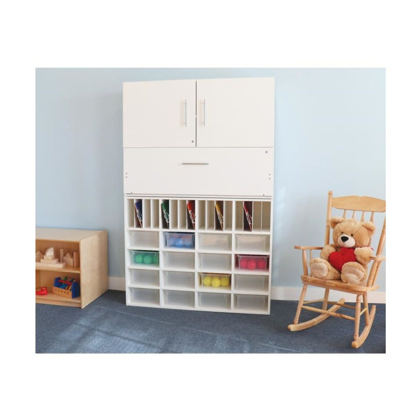 Whitney White Workstation Cabinet